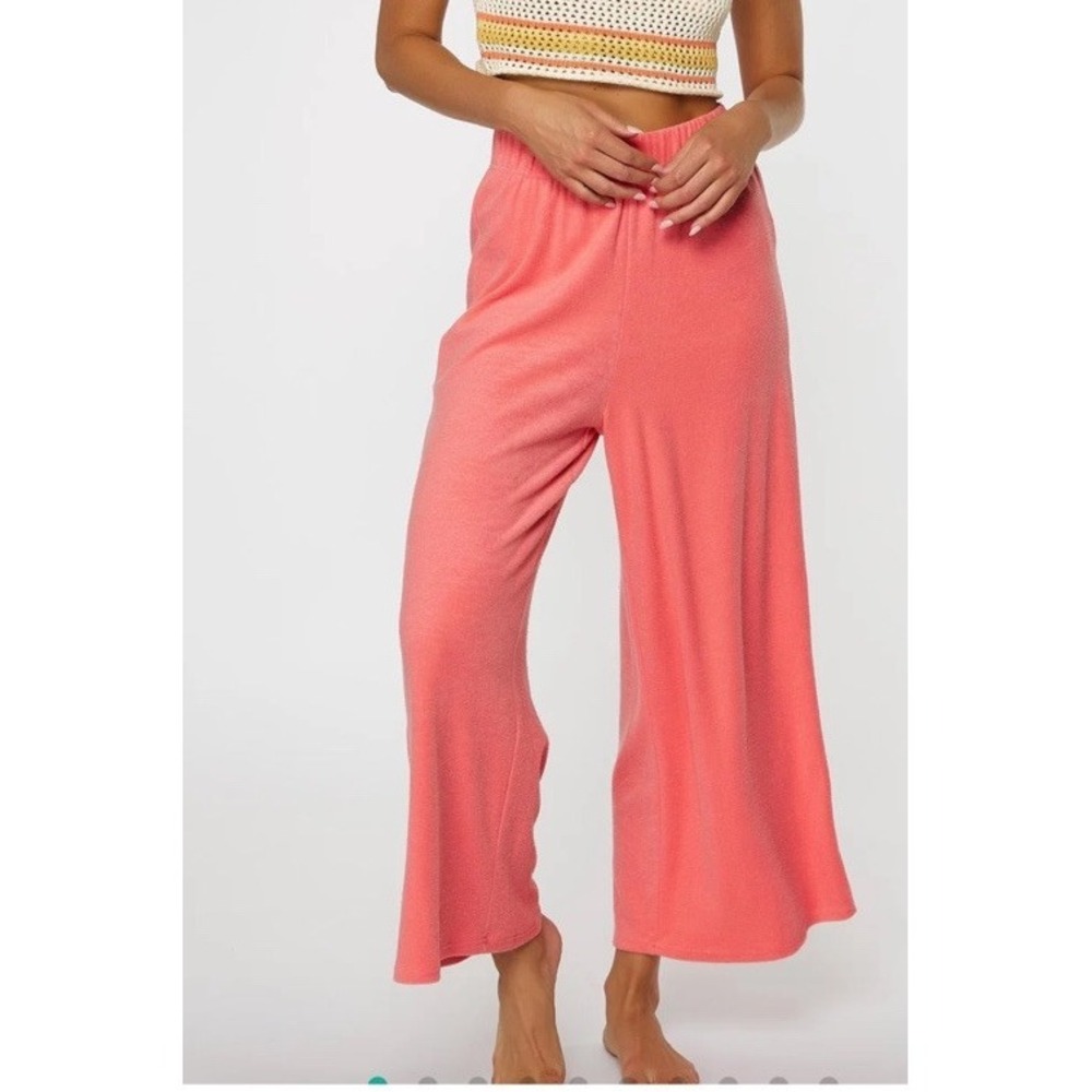 O'Neil Pants Womens XS Multicolor Striped Elastic Casual Lounge Pants Terry